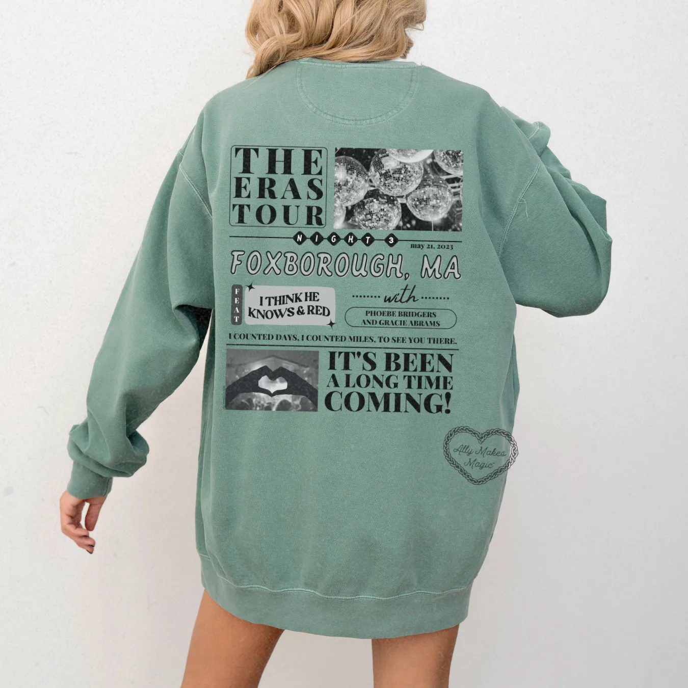 foxborough night 3 pullover | comfort colors sold by Ally Makes Magic
