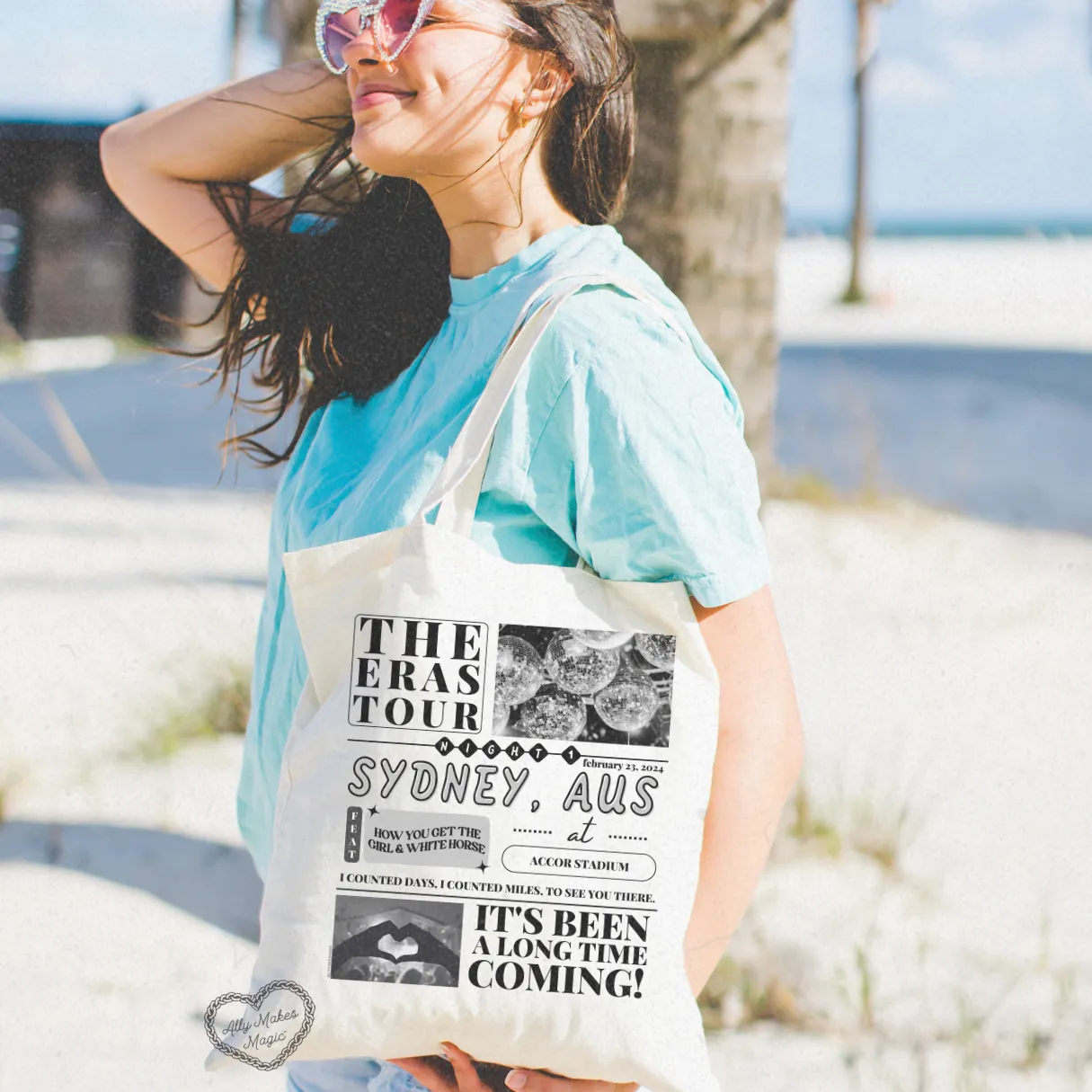 sydney night 1 tote bag sold by Ally Makes Magic