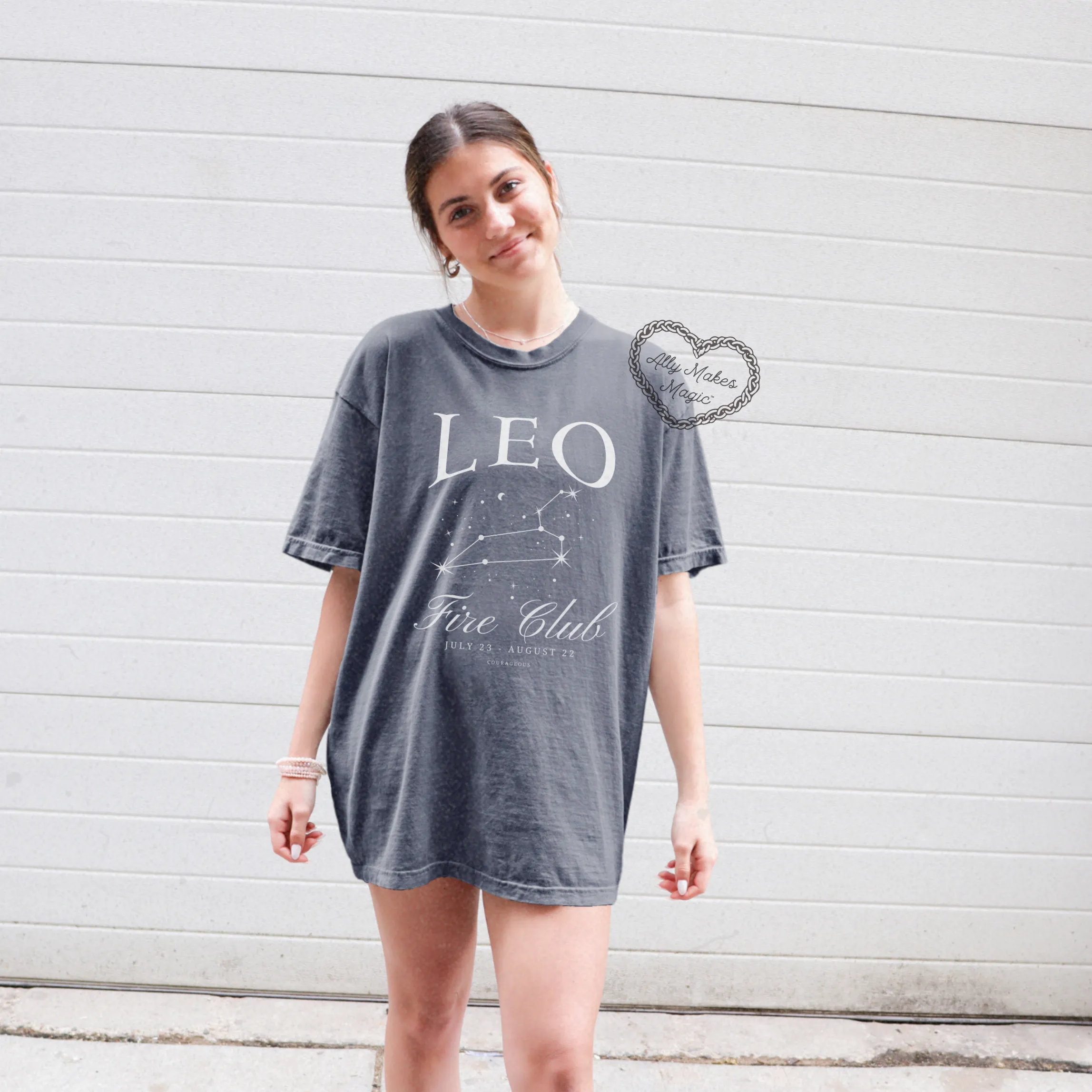 leo zodiac tee sold by Ally Makes Magic product image thumbnail 4