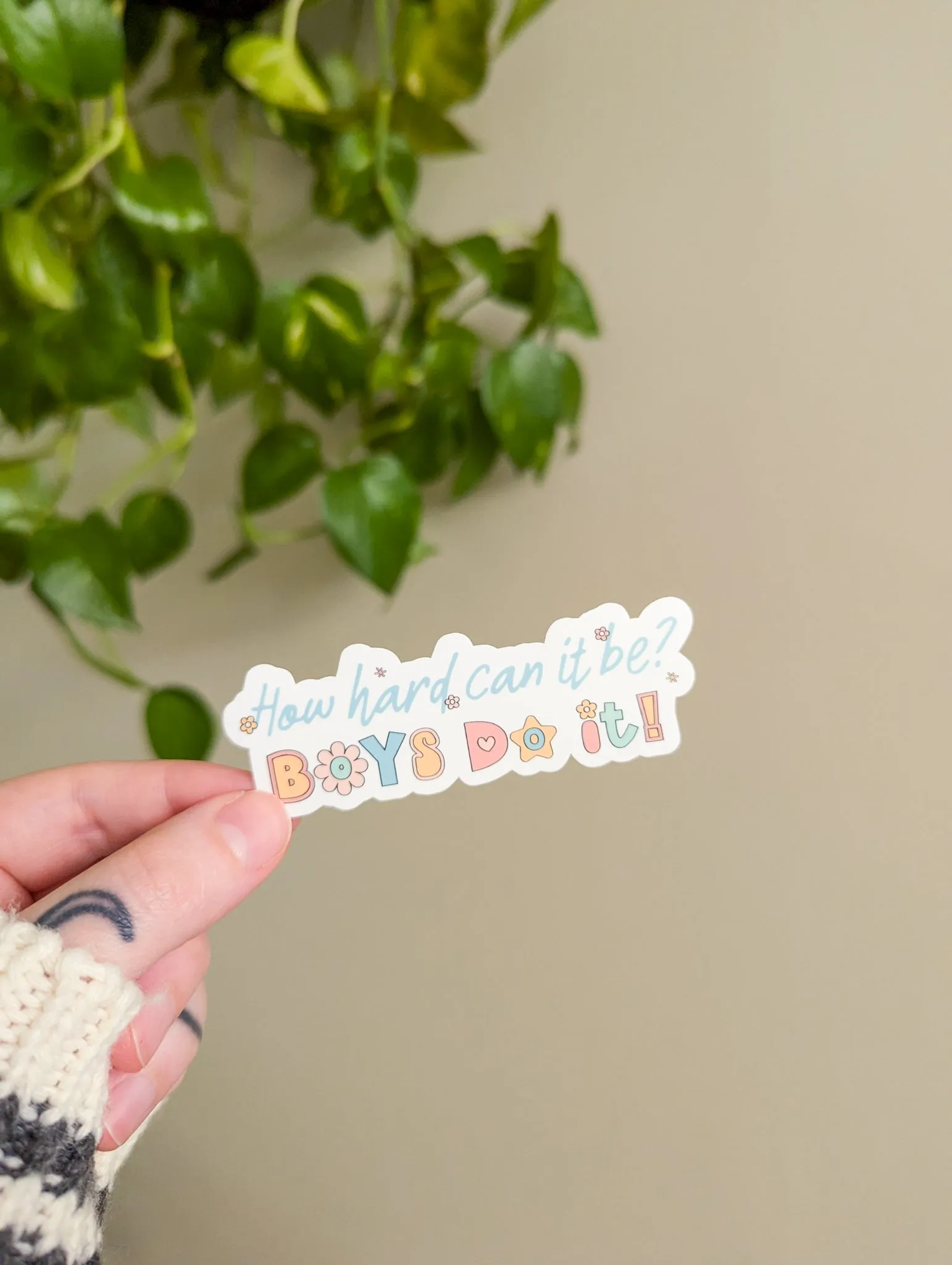 how hard can it be? sticker sold by Ally Makes Magic product image thumbnail 2