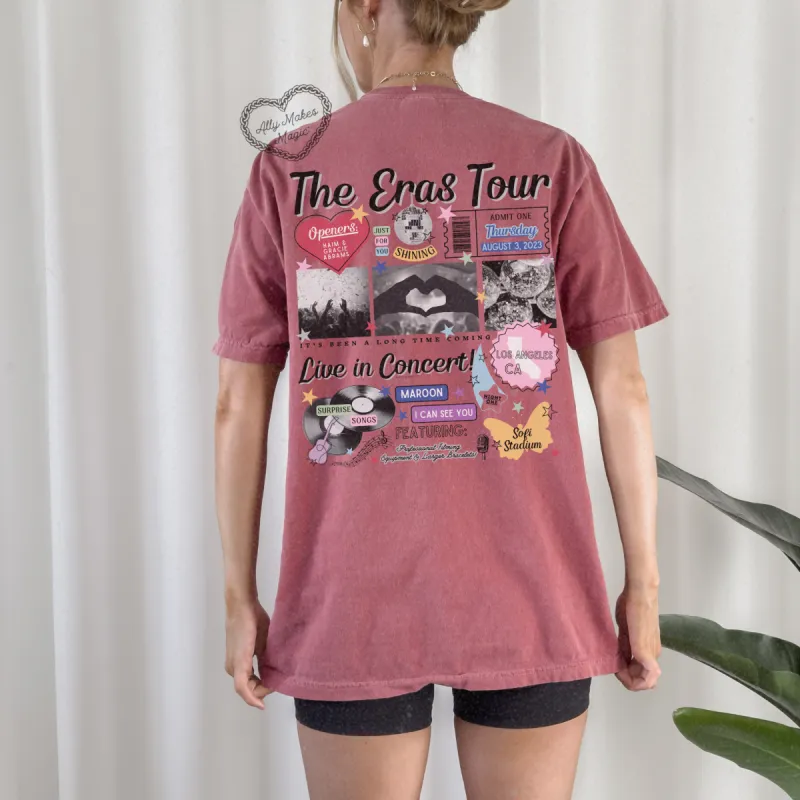 los angeles night 1 retro t-shirt | comfort colors sold by Ally Makes Magic