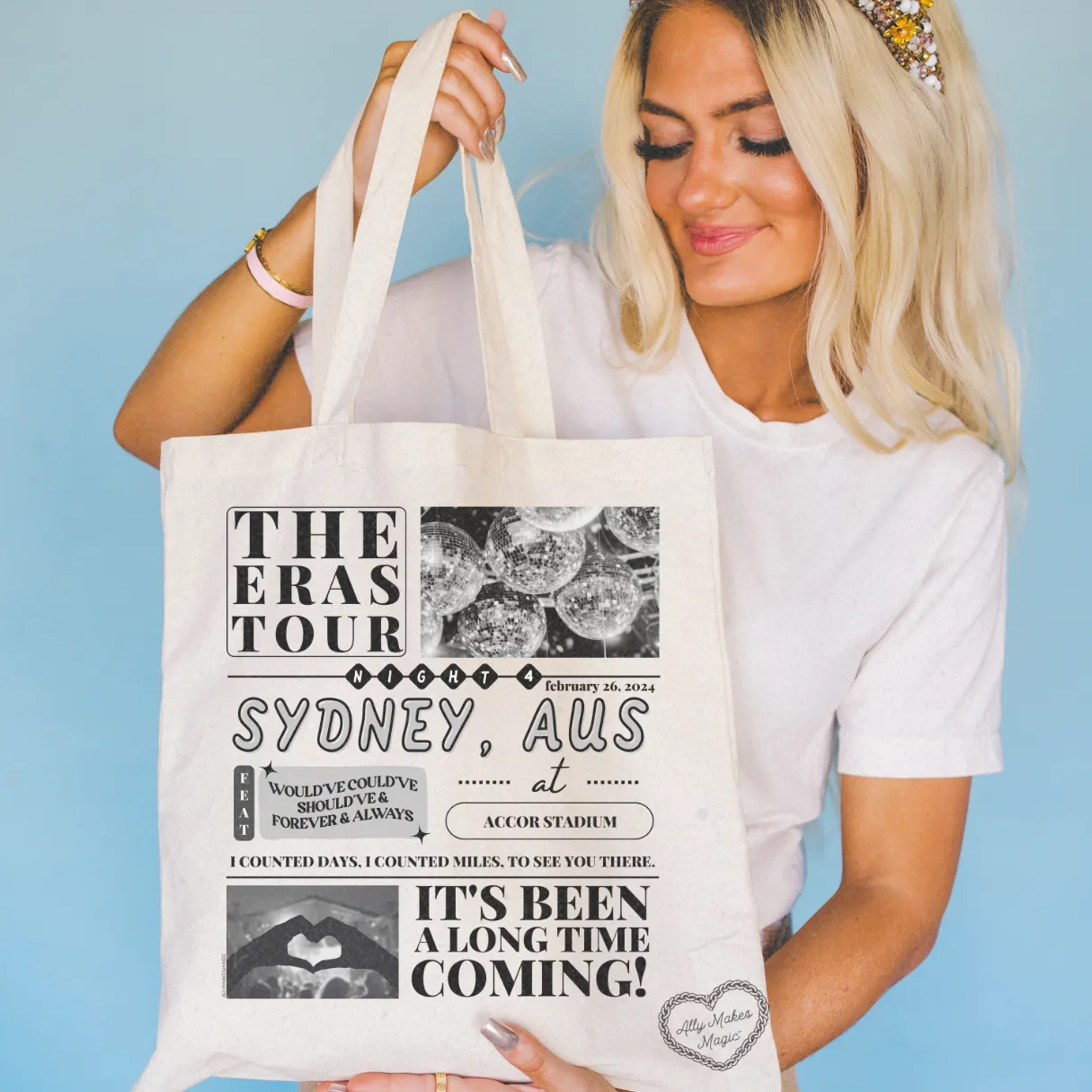 sydney night 4 tote bag sold by Ally Makes Magic