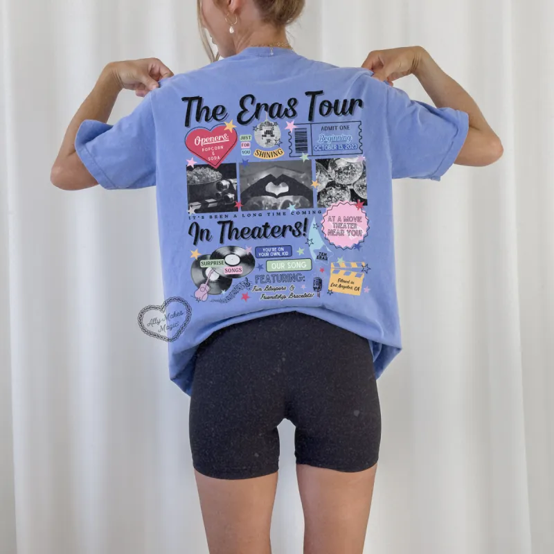 the eras movie retro tee (theater version) sold by Ally Makes Magic