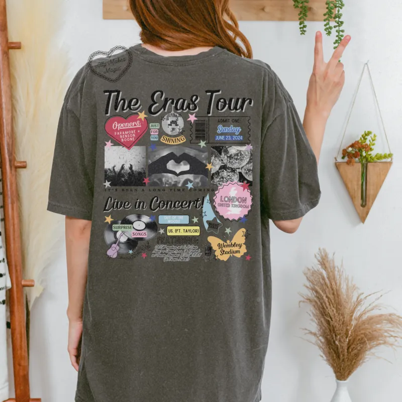 london night 3 retro tee | comfort colors sold by Ally Makes Magic