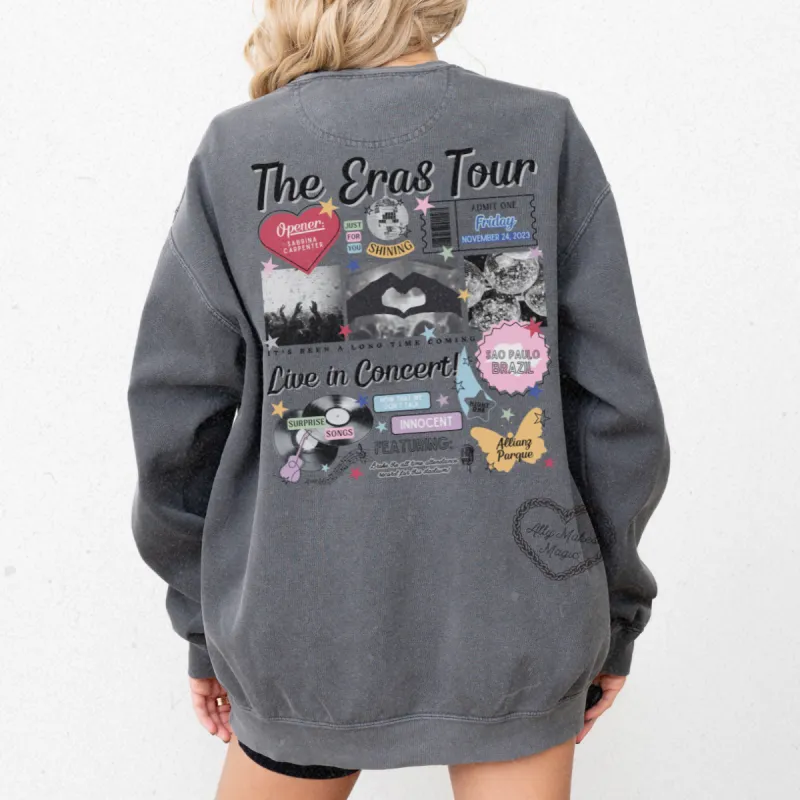 são paulo night 1 retro pullover | comfort colors sold by Ally Makes Magic