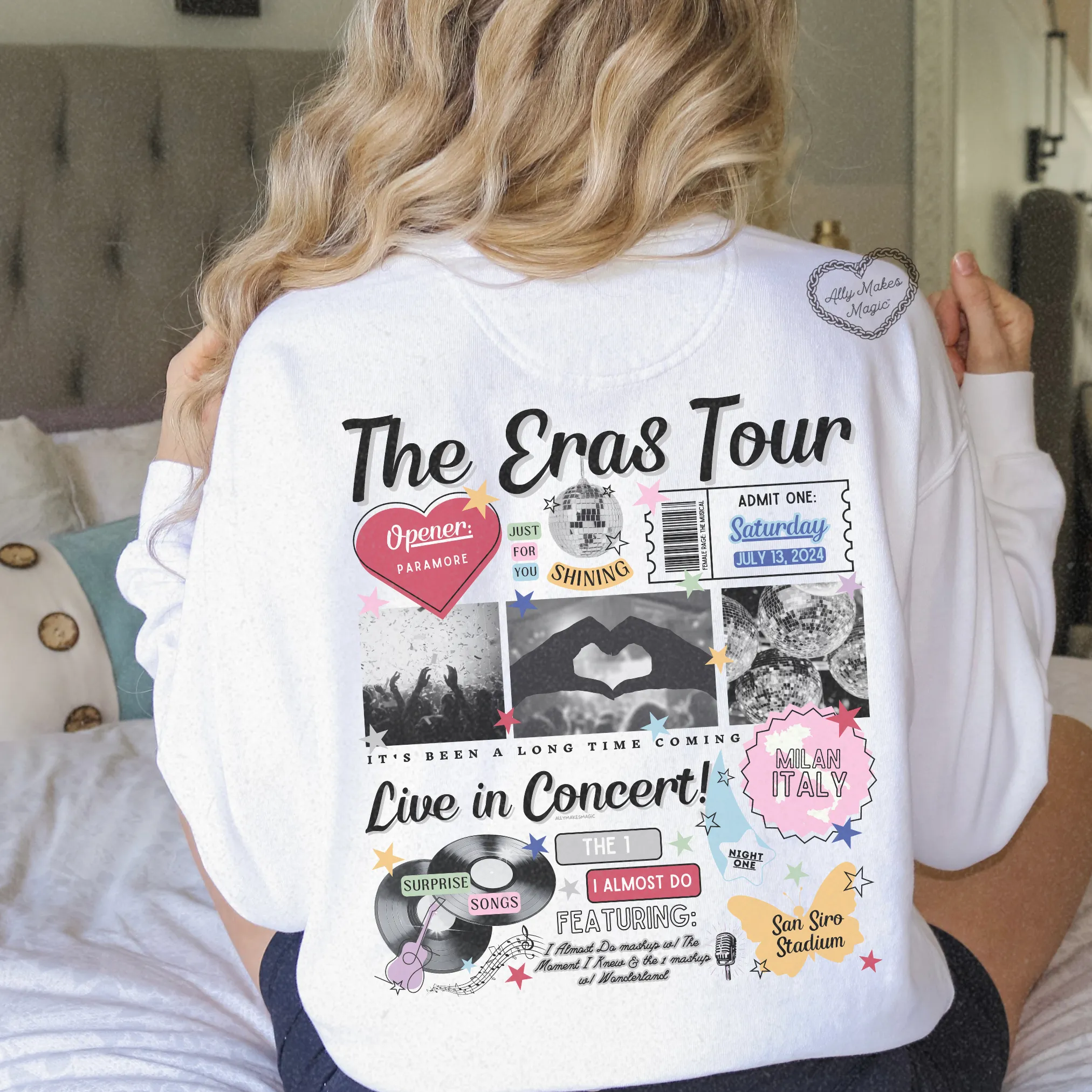 milan night 1 retro pullover | comfort colors sold by Ally Makes Magic