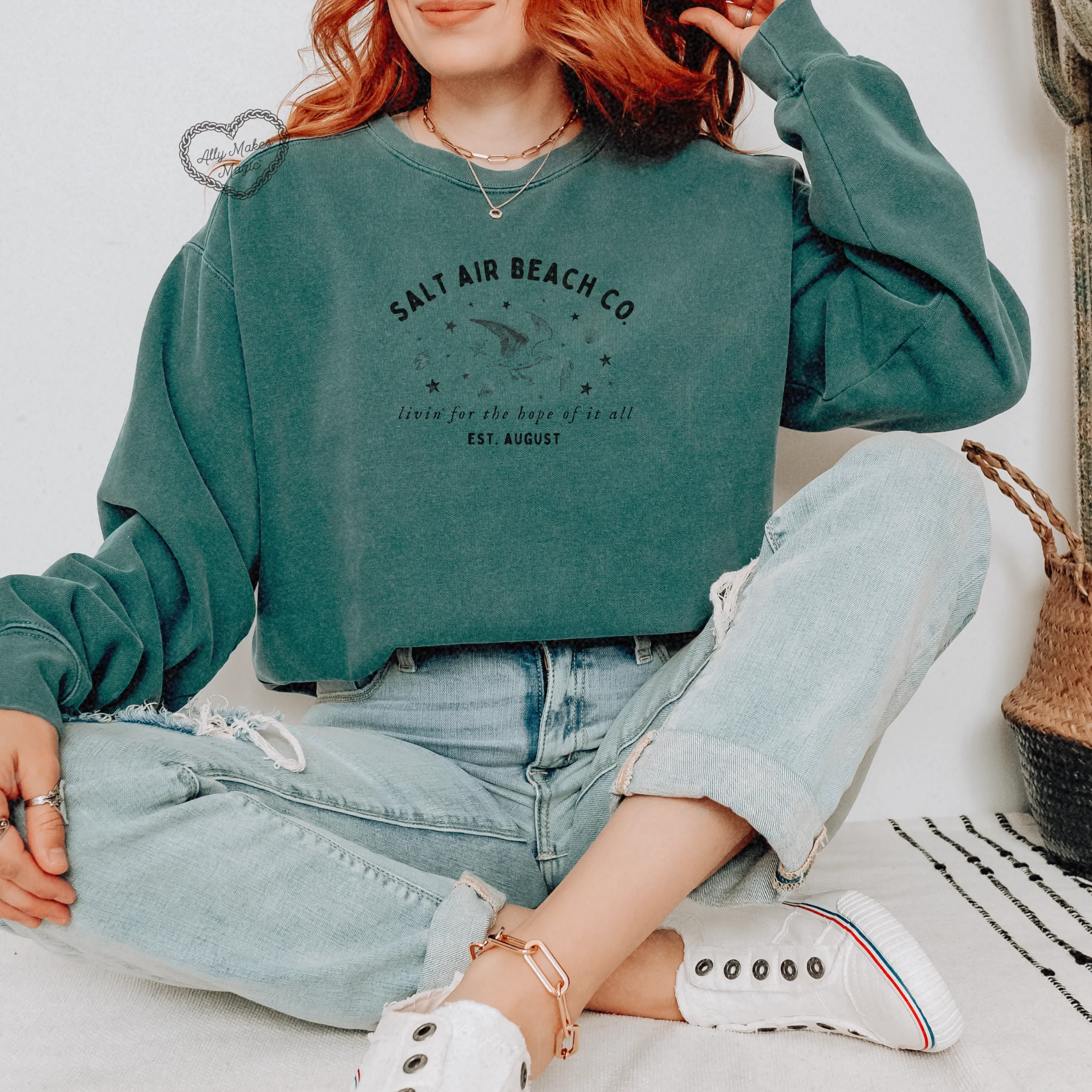 salt air beach co. pullover sold by Ally Makes Magic product image thumbnail 2