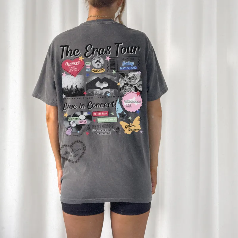 foxborough night 1 retro t-shirt | comfort colors sold by Ally Makes Magic