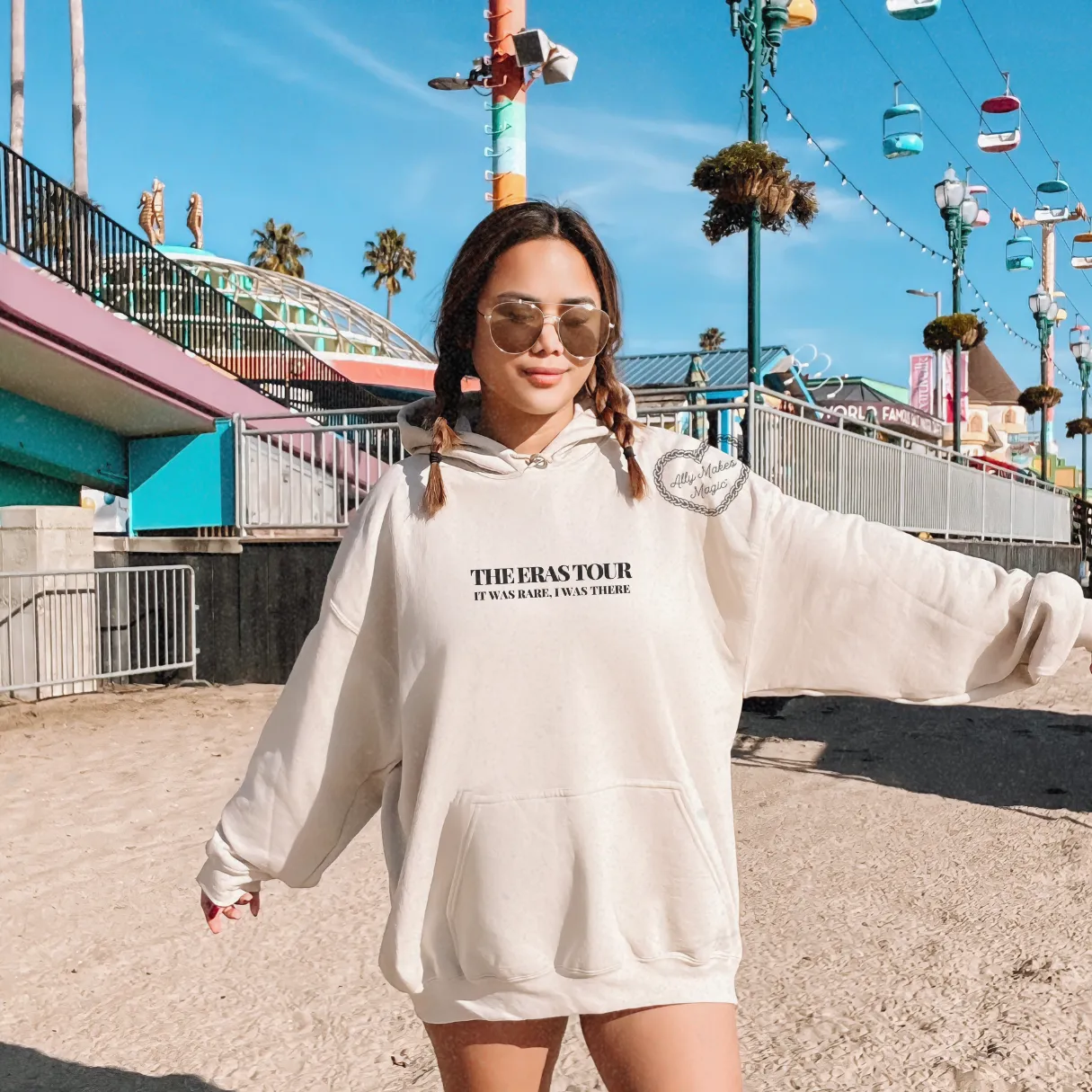 buenos aires night 2 hoodie sold by Ally Makes Magic product image thumbnail 2