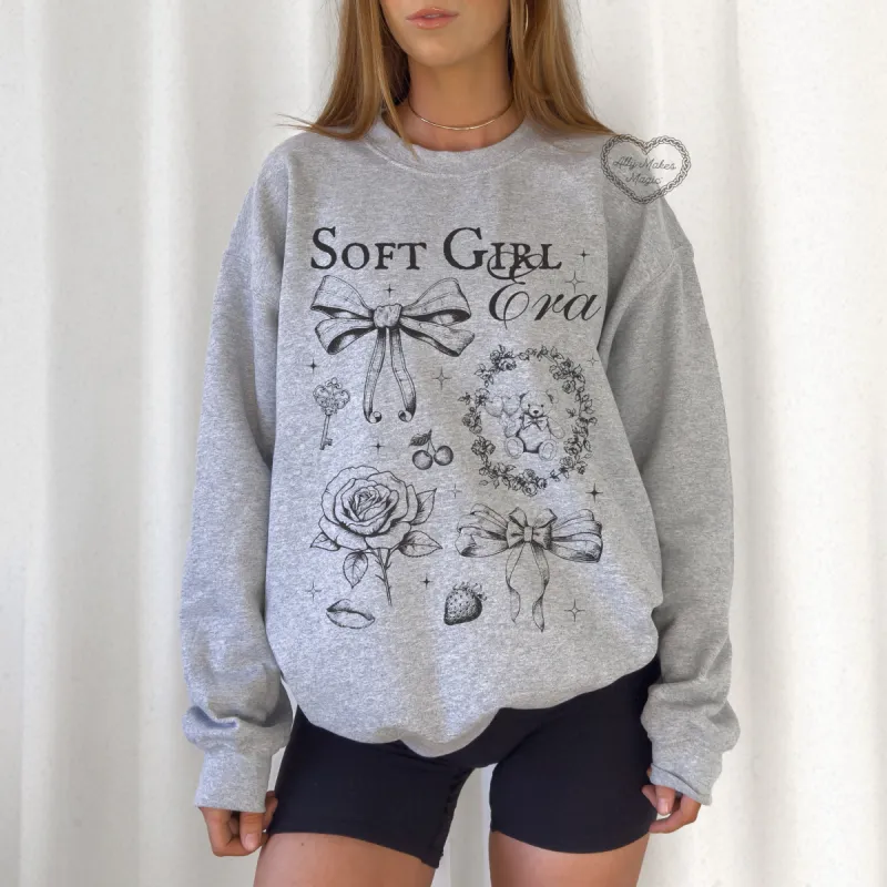 soft girl era sweater sold by Ally Makes Magic