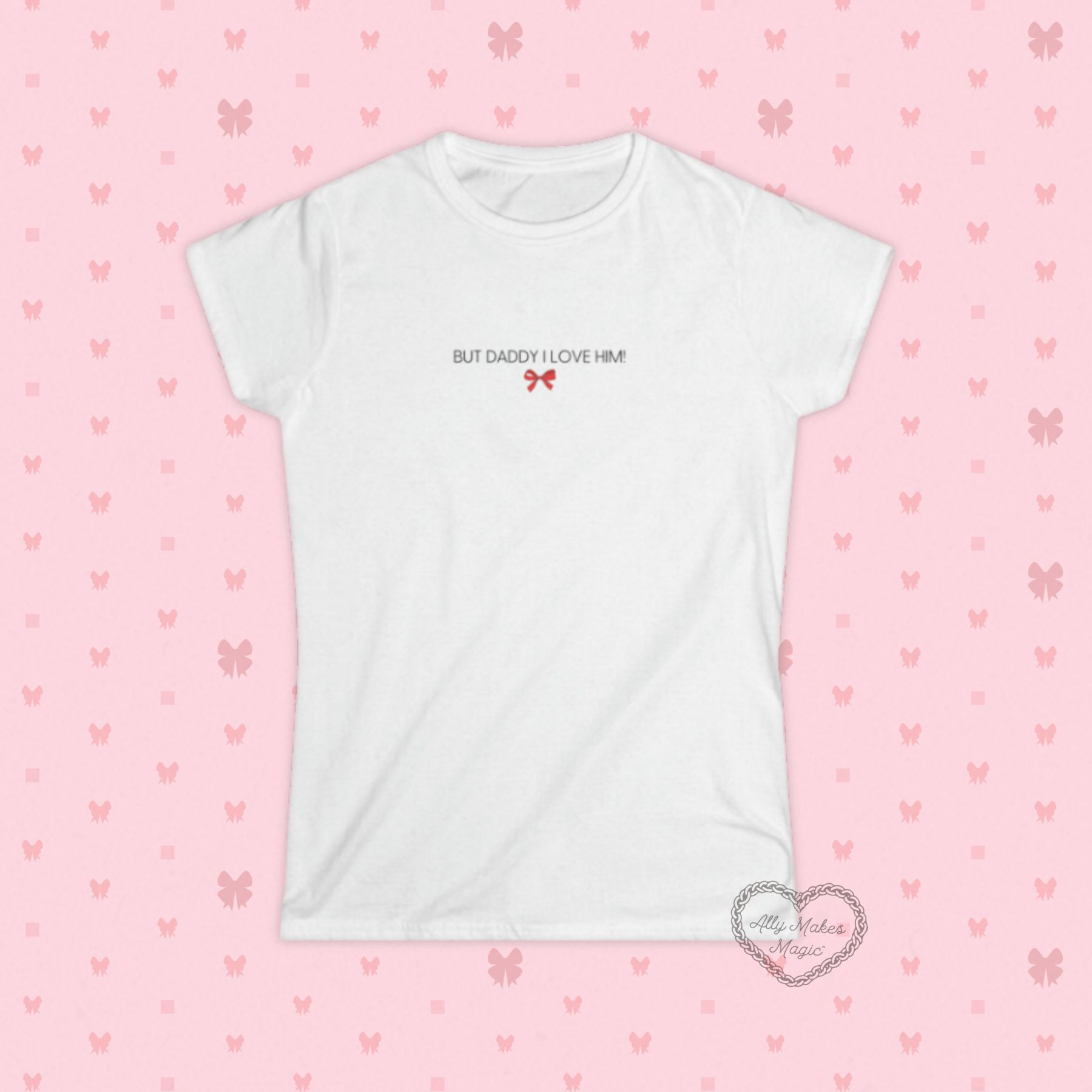 i love him! baby tee sold by Ally Makes Magic