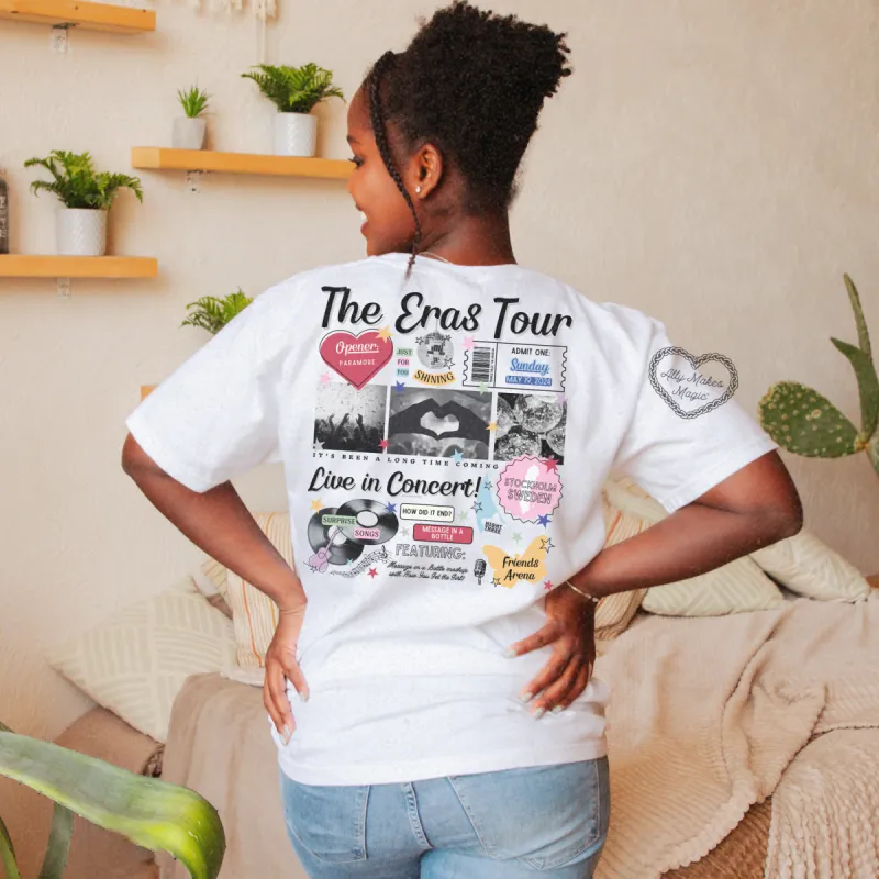 stockholm night 3 retro tee | comfort colors sold by Ally Makes Magic