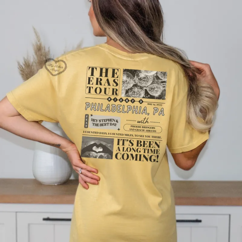 philadelphia night 3 t-shirt | comfort colors sold by Ally Makes Magic