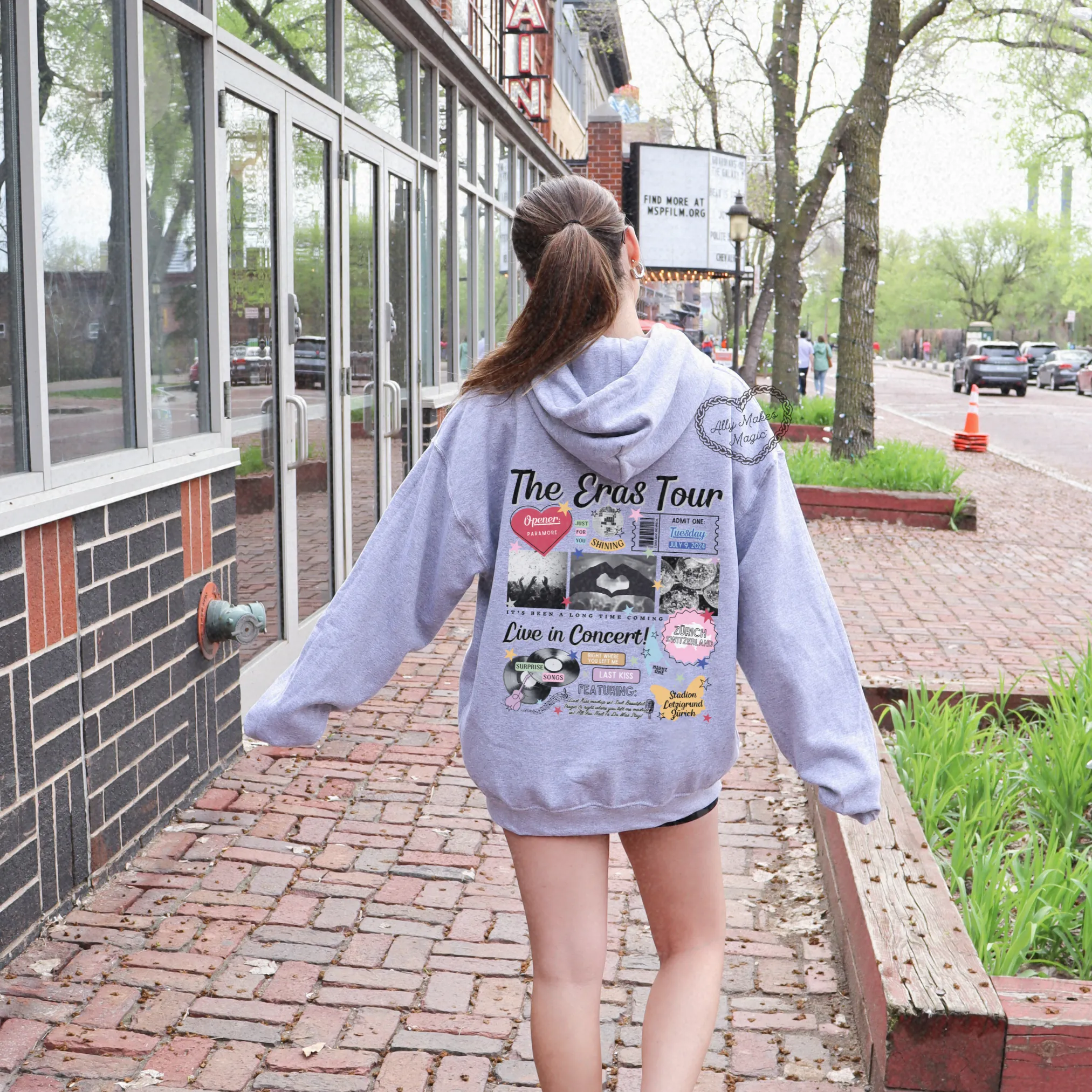 zurich night 1 retro hoodie sold by Ally Makes Magic