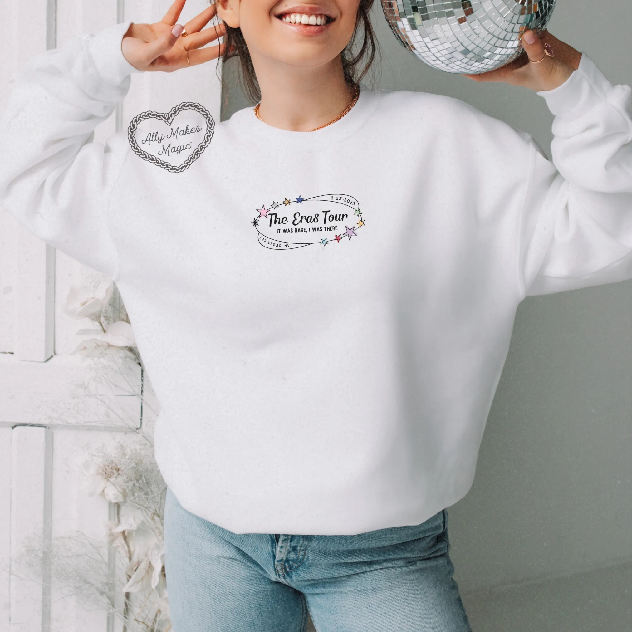 las vegas night 2 retro sweater | gildan sold by Ally Makes Magic product image thumbnail 2