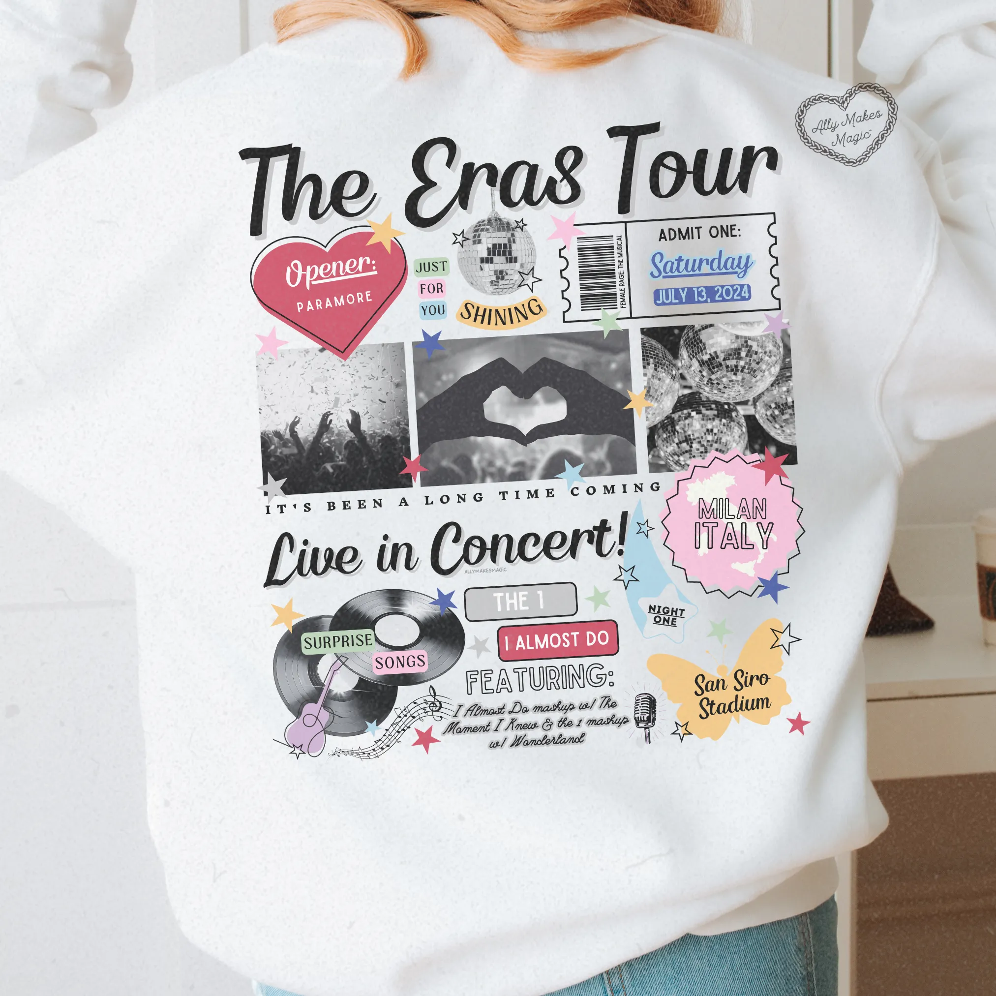 milan night 1 retro sweater | gildan sold by Ally Makes Magic