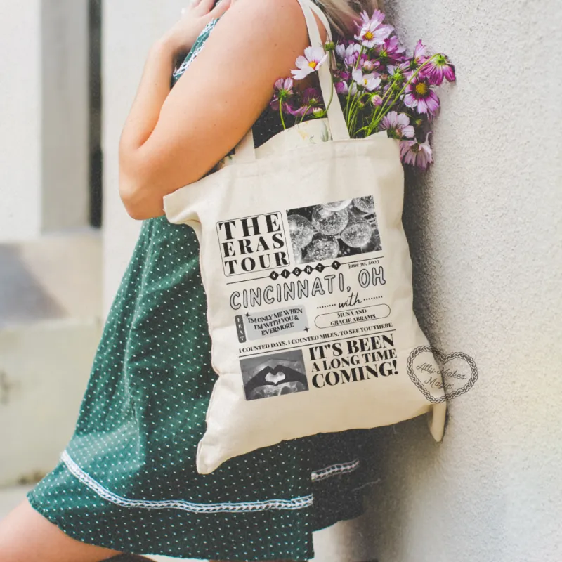 cincinnati night 1 tote bag sold by Ally Makes Magic