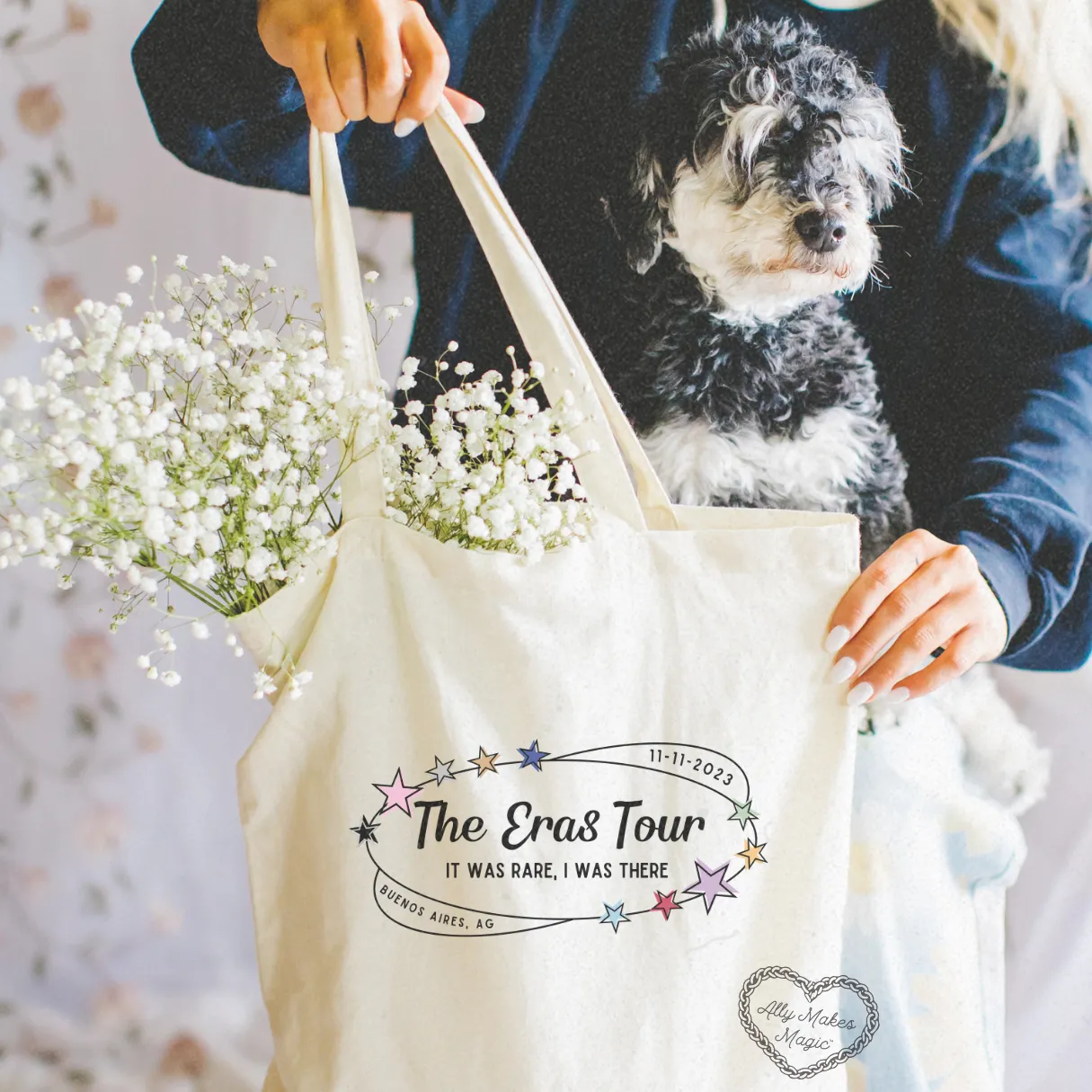 buenos aires night 2 retro tote bag sold by Ally Makes Magic product image thumbnail 2