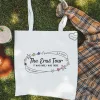 lyon night 2 retro tote bag sold by Ally Makes Magic