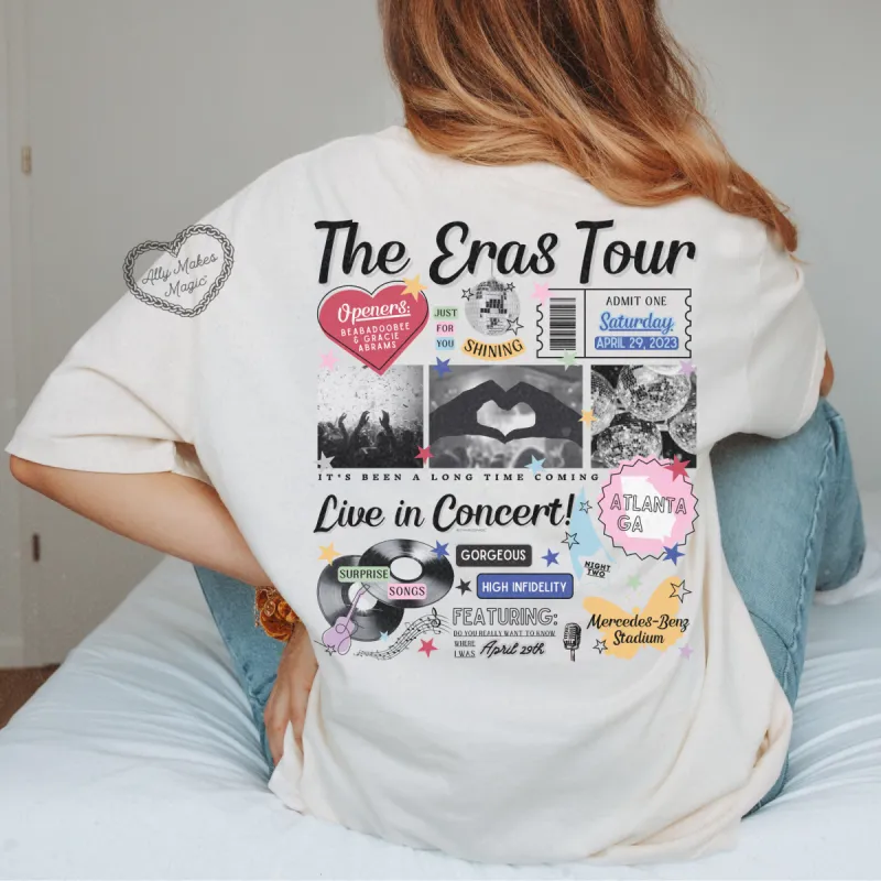 atlanta night 2 retro t-shirt | comfort colors sold by Ally Makes Magic