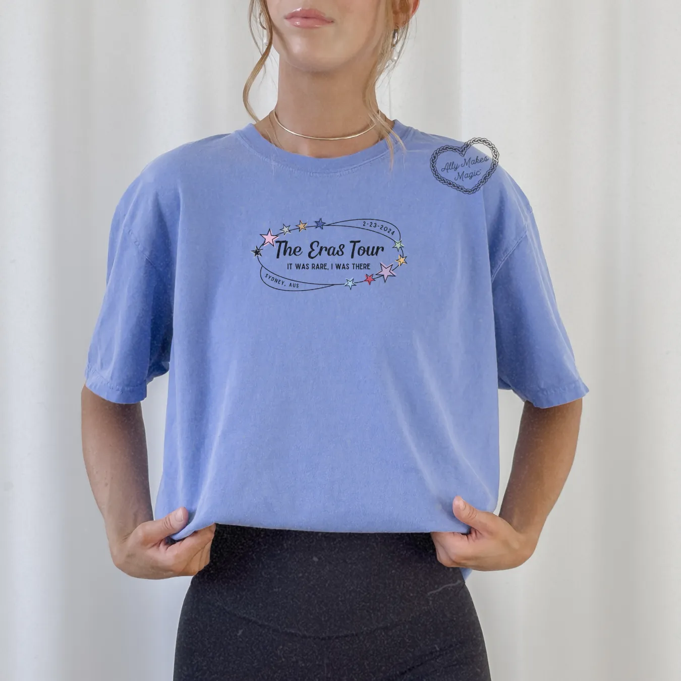 sydney night 1 retro tee | comfort colors sold by Ally Makes Magic product image thumbnail 2