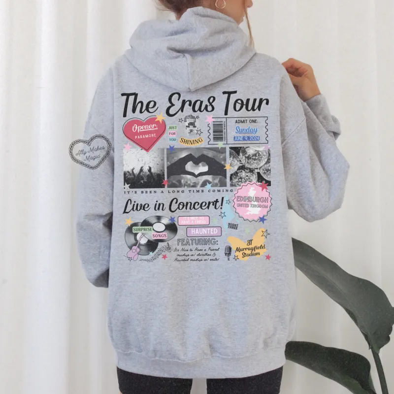 edinburgh night 3 retro hoodie sold by Ally Makes Magic