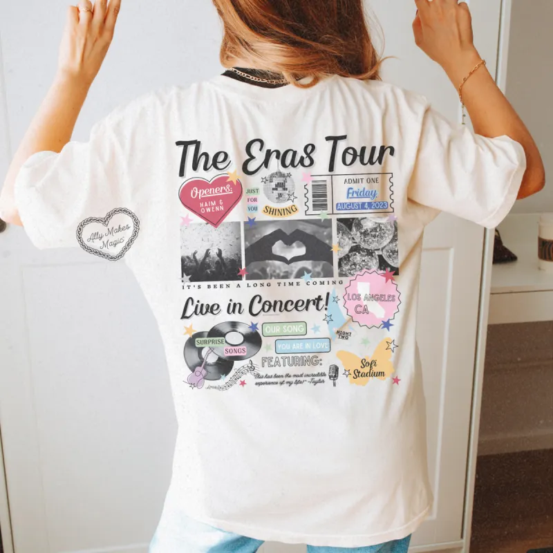 los angeles night 2 retro t-shirt | comfort colors sold by Ally Makes Magic