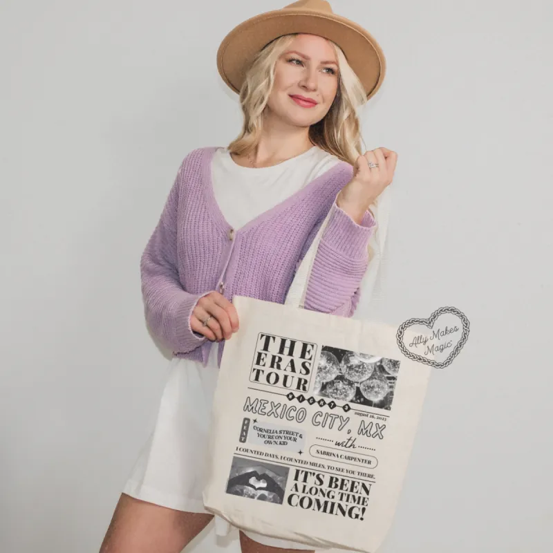 mexico city night 3 tote bag sold by Ally Makes Magic