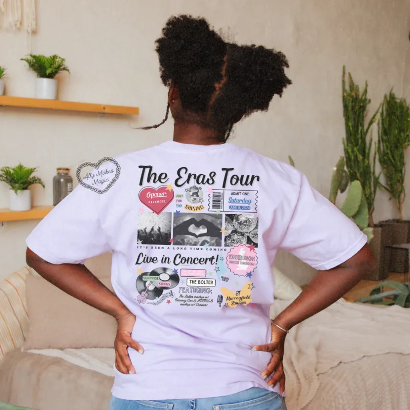 edinburgh night 2 retro tee | comfort colors sold by Ally Makes Magic
