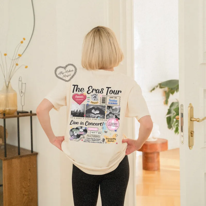 cardiff night 1 retro tee | comfort colors sold by Ally Makes Magic
