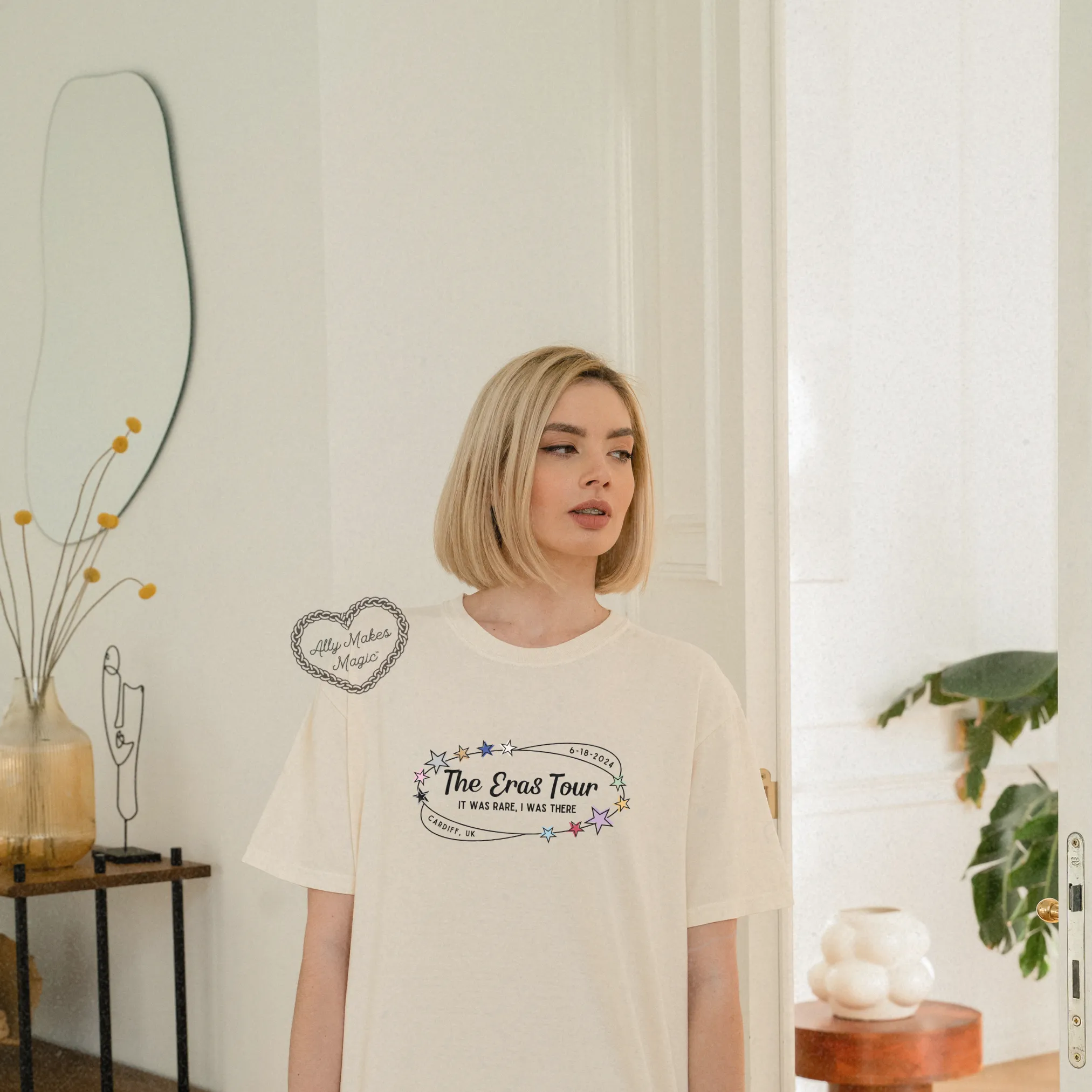 cardiff night 1 retro tee | comfort colors sold by Ally Makes Magic product image thumbnail 2