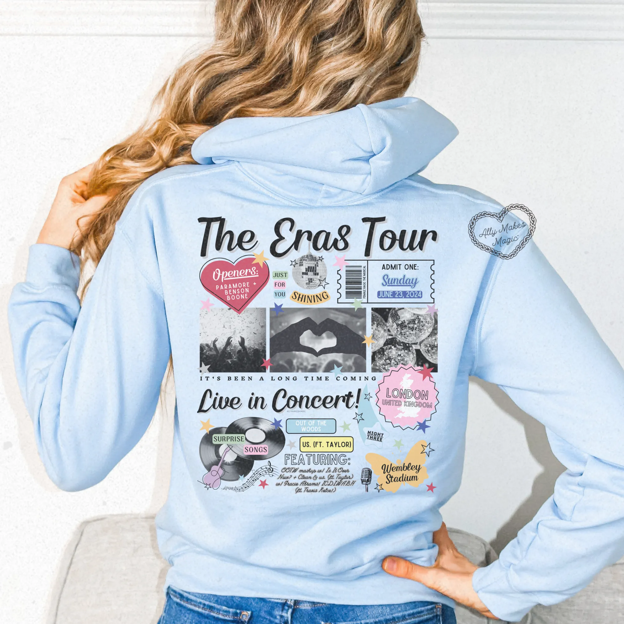 london night 3 retro hoodie sold by Ally Makes Magic