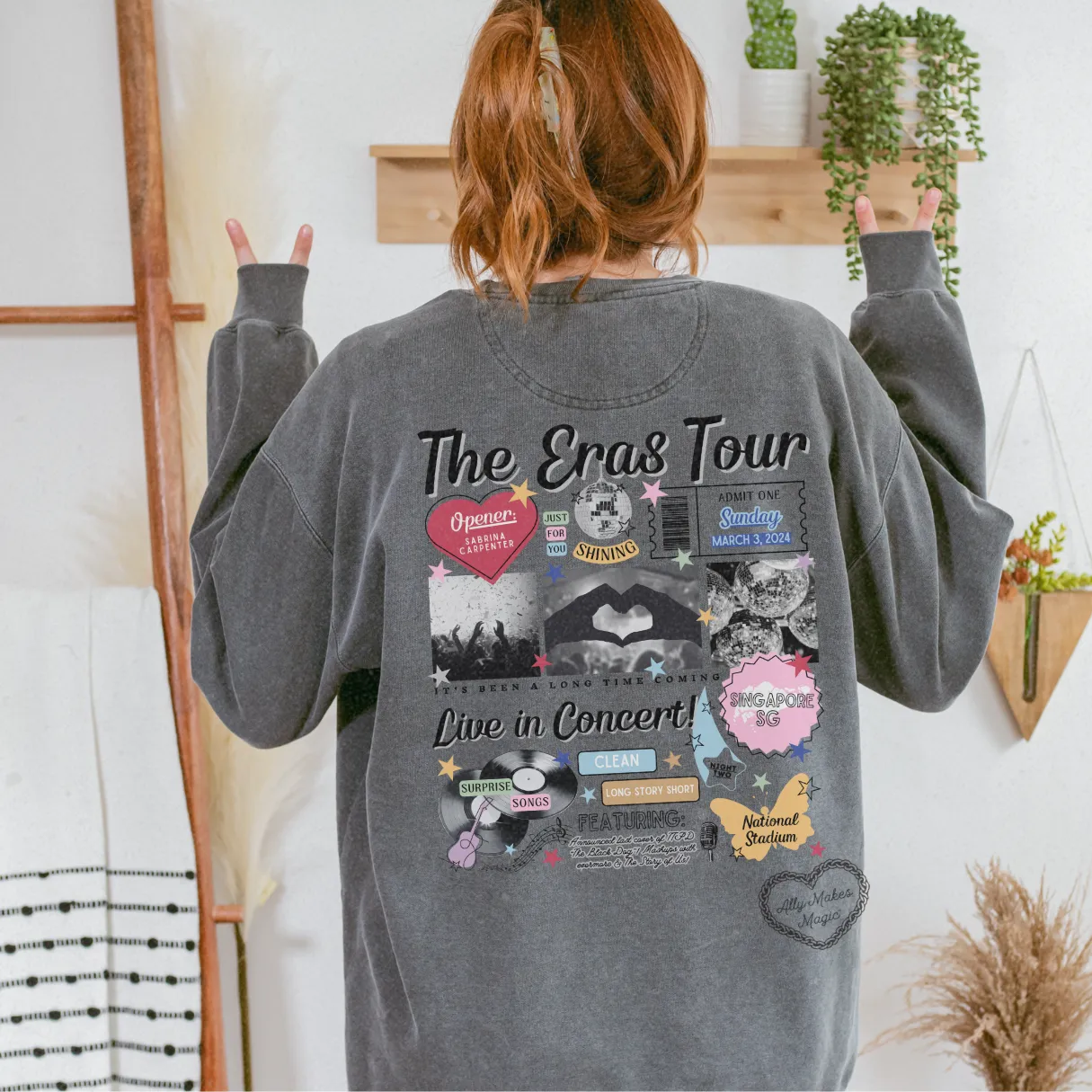 singapore night 2 retro pullover | comfort colors sold by Ally Makes Magic