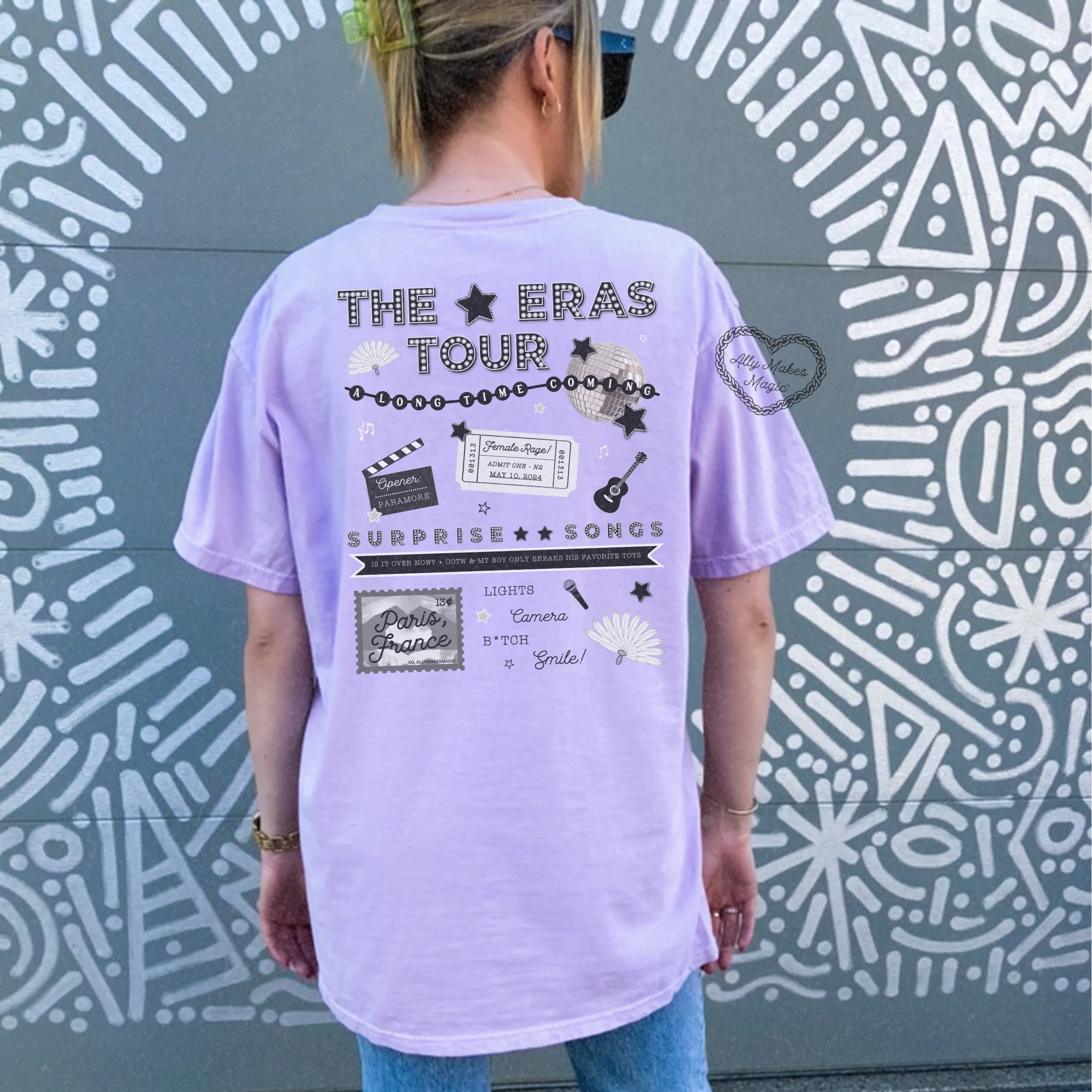 paris night 2 tee (tortured) | comfort colors sold by Ally Makes Magic