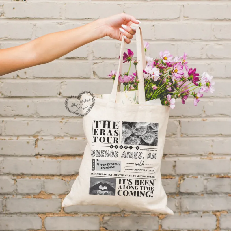 buenos aires night 2 tote bag sold by Ally Makes Magic