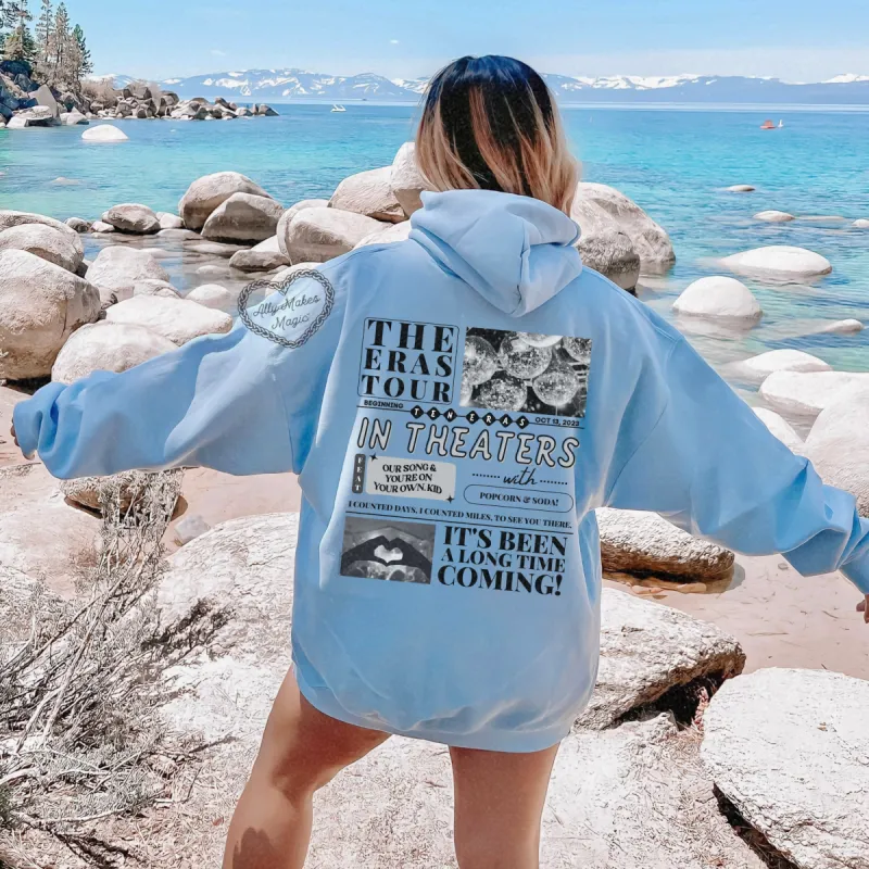 the eras movie hoodie (theater version) sold by Ally Makes Magic