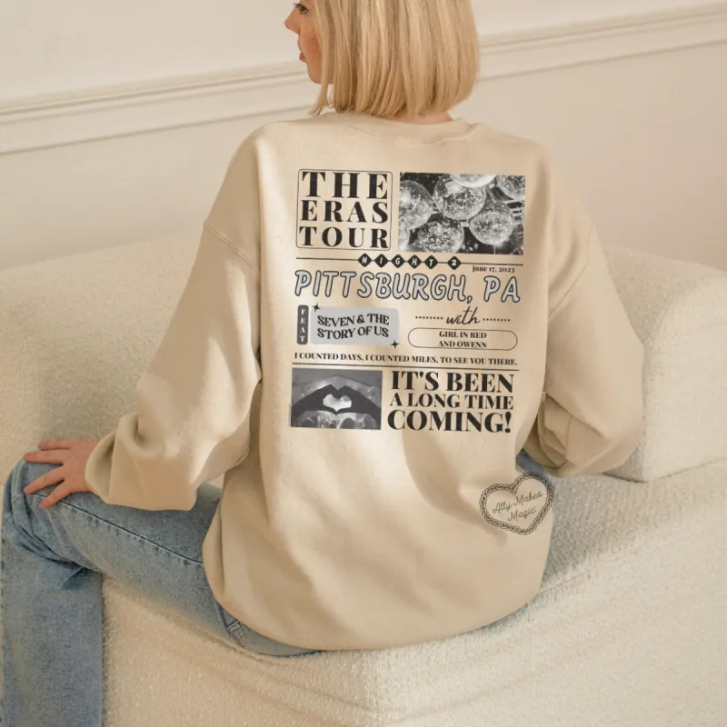 pittsburgh night 2 sweater | gildan sold by Ally Makes Magic