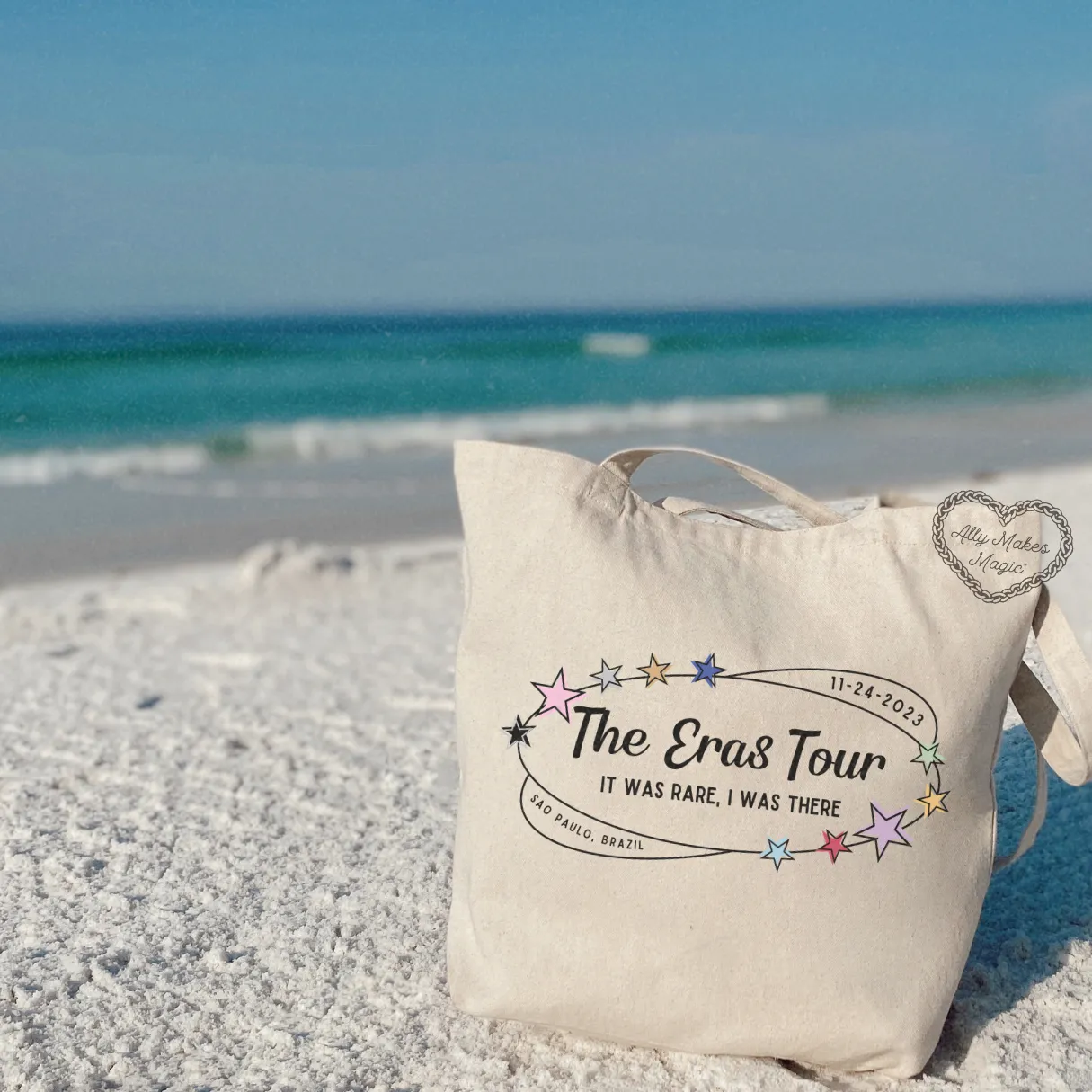 são paulo night 1 retro tote bag sold by Ally Makes Magic product image thumbnail 2