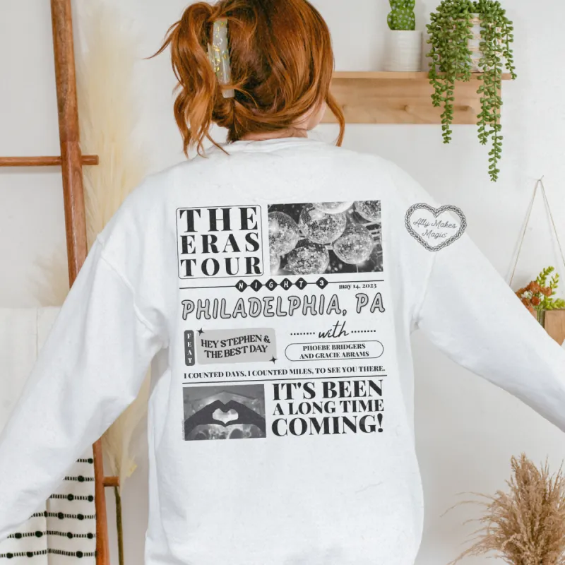 philadelphia night 3 pullover | comfort colors sold by Ally Makes Magic