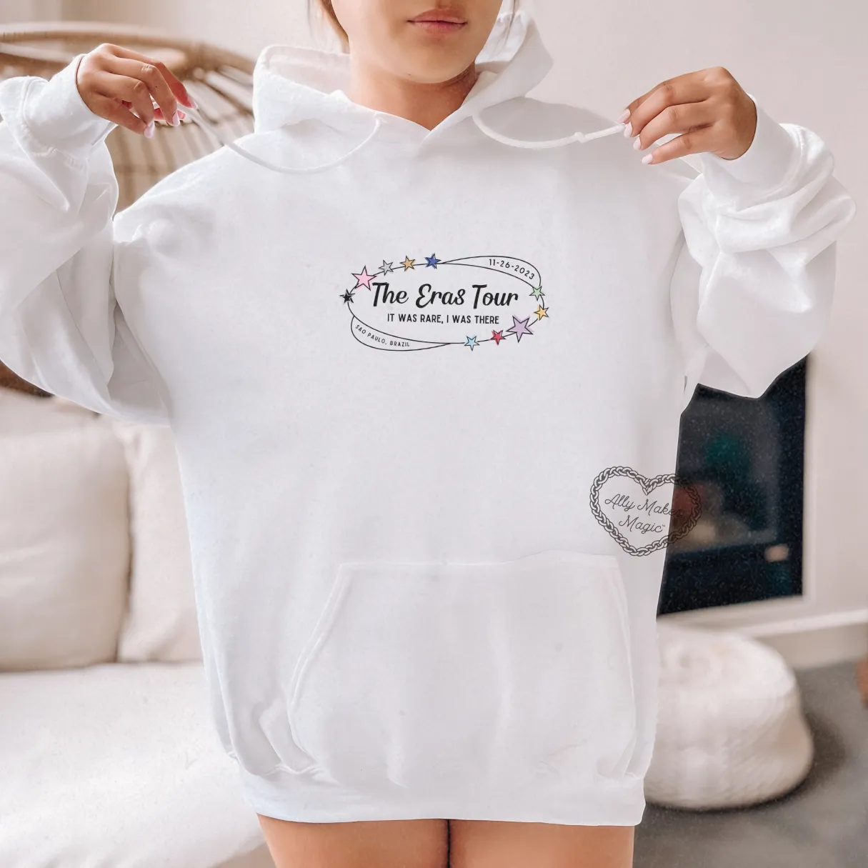 são paulo night 3 retro hoodie sold by Ally Makes Magic product image thumbnail 2