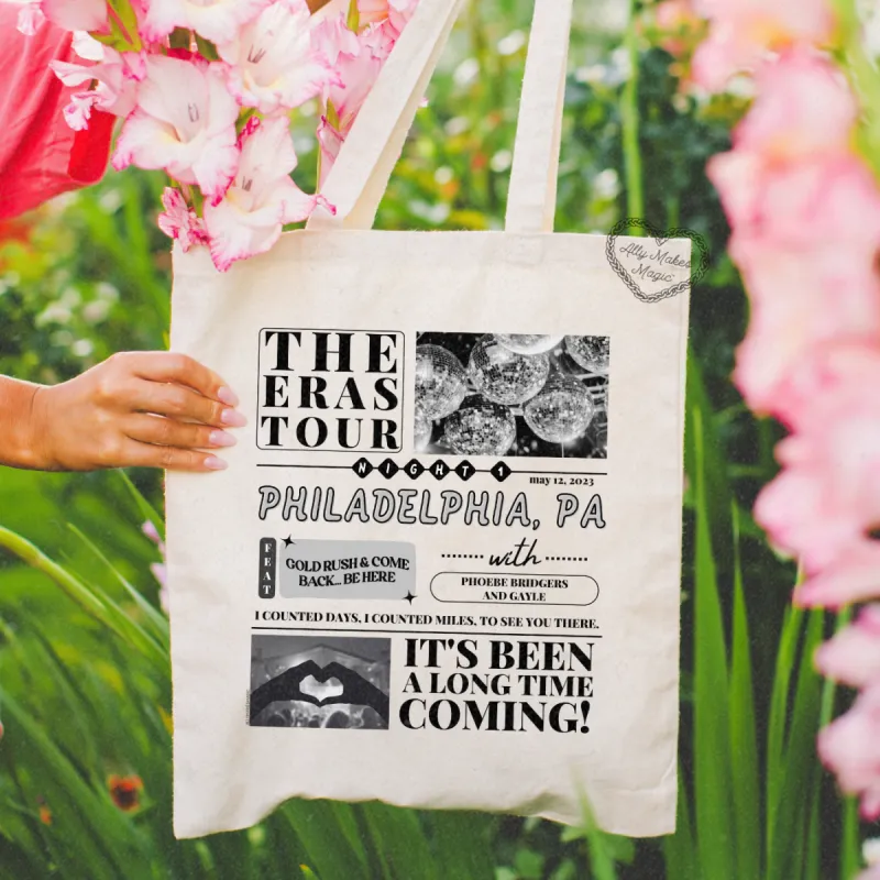 philadelphia night 1 tote bag sold by Ally Makes Magic