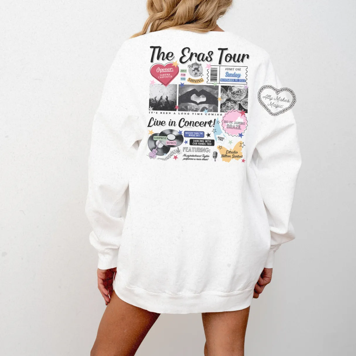 rio de janeiro night 2 retro pullover | comfort colors sold by Ally Makes Magic