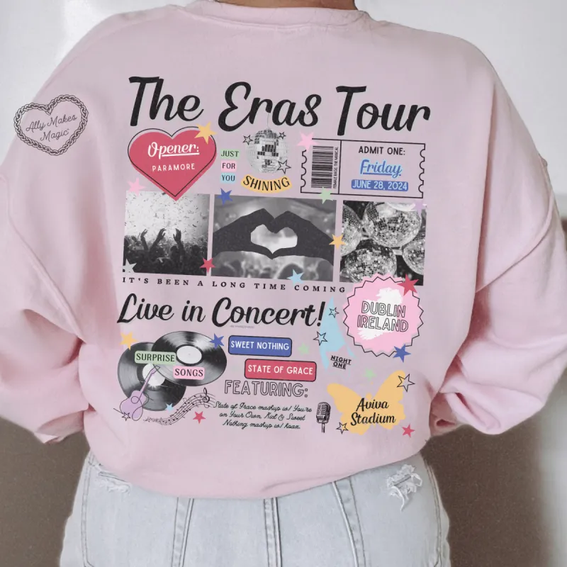 dublin night 1 retro sweater | gildan sold by Ally Makes Magic