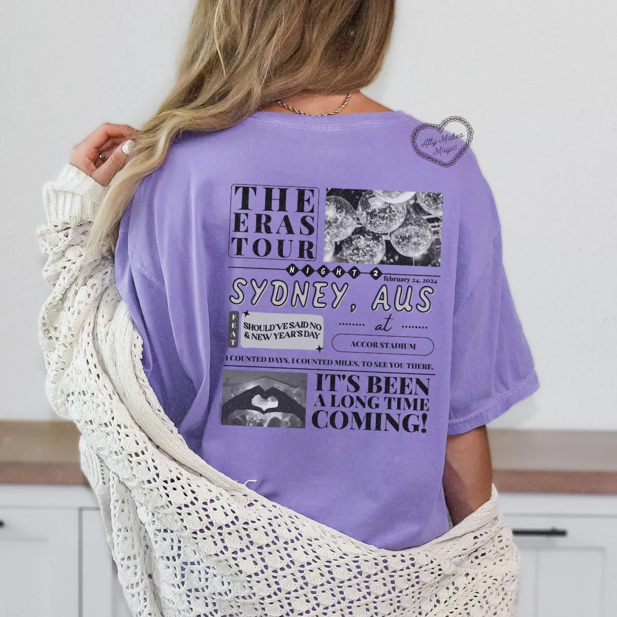 sydney night 2 tee | comfort colors sold by Ally Makes Magic