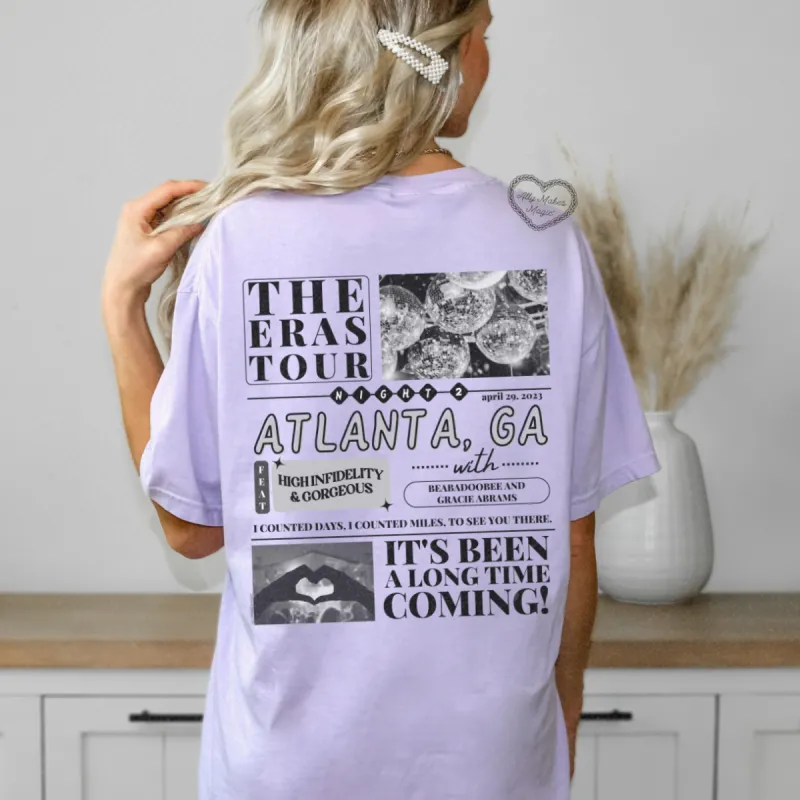 atlanta night 2 t-shirt | comfort colors sold by Ally Makes Magic