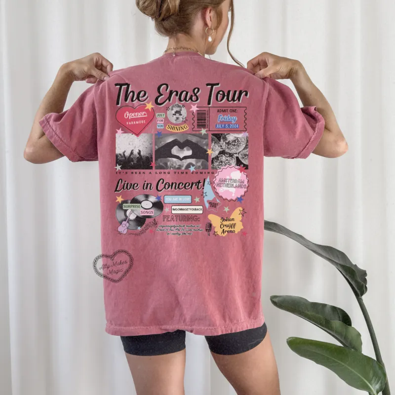 amsterdam night 2 retro tee | comfort colors sold by Ally Makes Magic