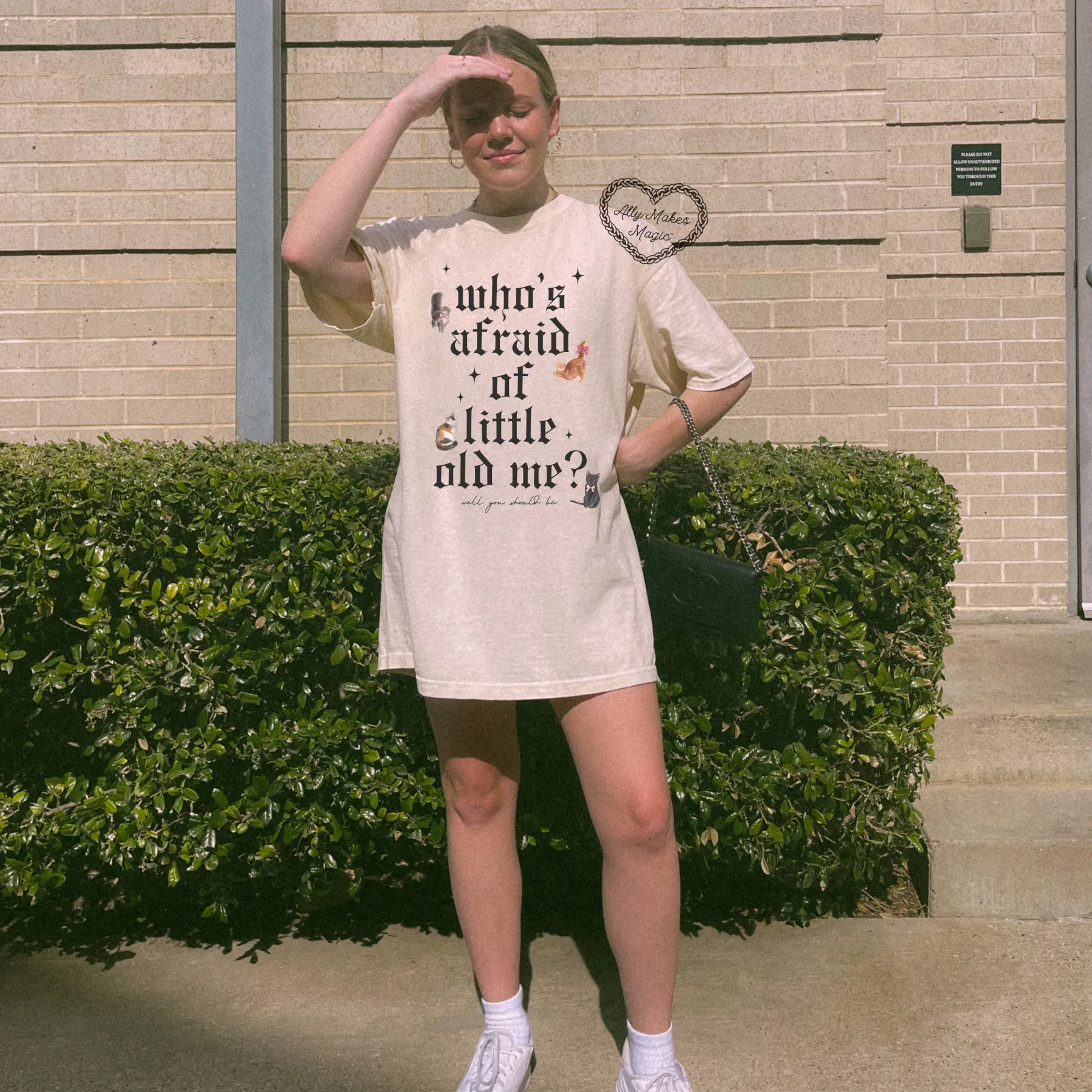 who's afraid? tee sold by Ally Makes Magic product image thumbnail 2