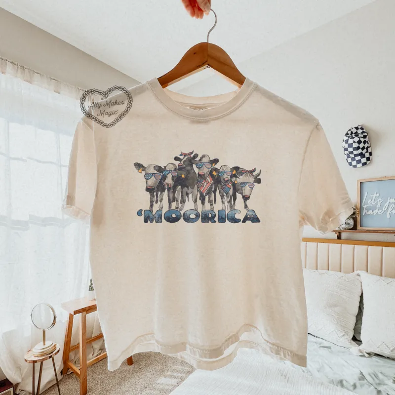 'MOOrica crop tee sold by Ally Makes Magic