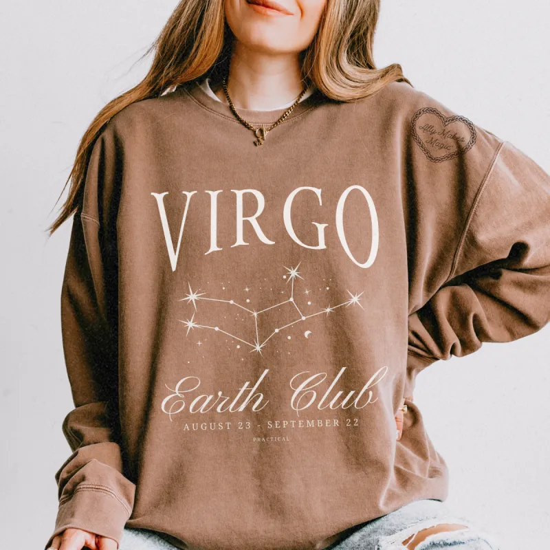 virgo zodiac crew sold by Ally Makes Magic