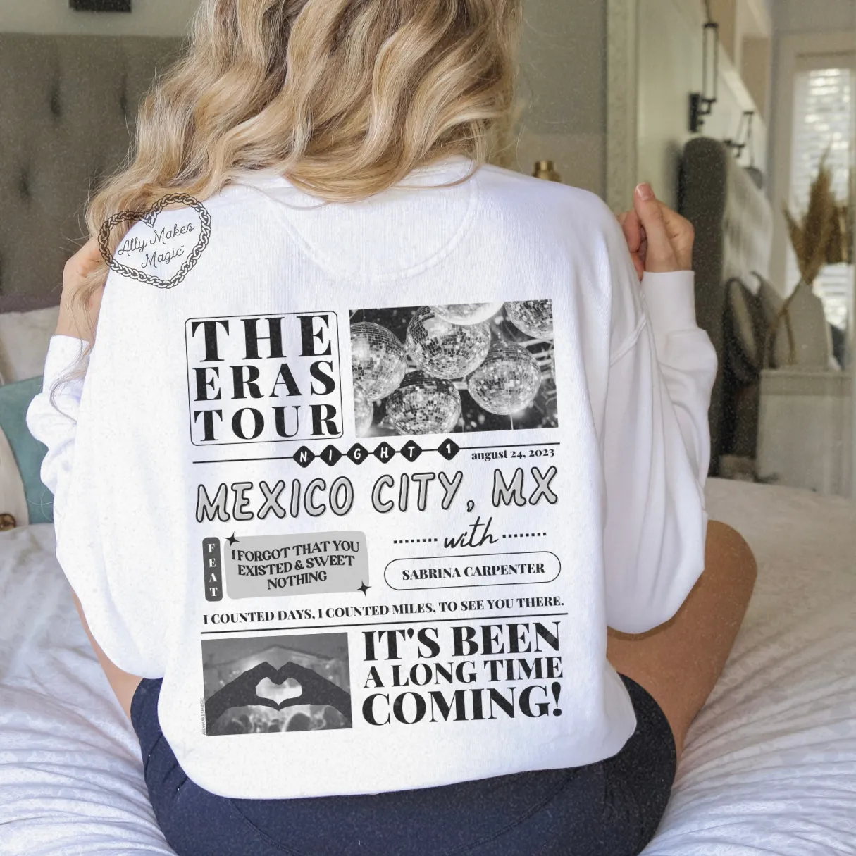 mexico city night 1 pullover | comfort colors sold by Ally Makes Magic